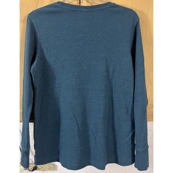 Duluth Shirt Mens XL Teal Thermal Long Sleeve Pullover Trading Company - Picture 2 of 8